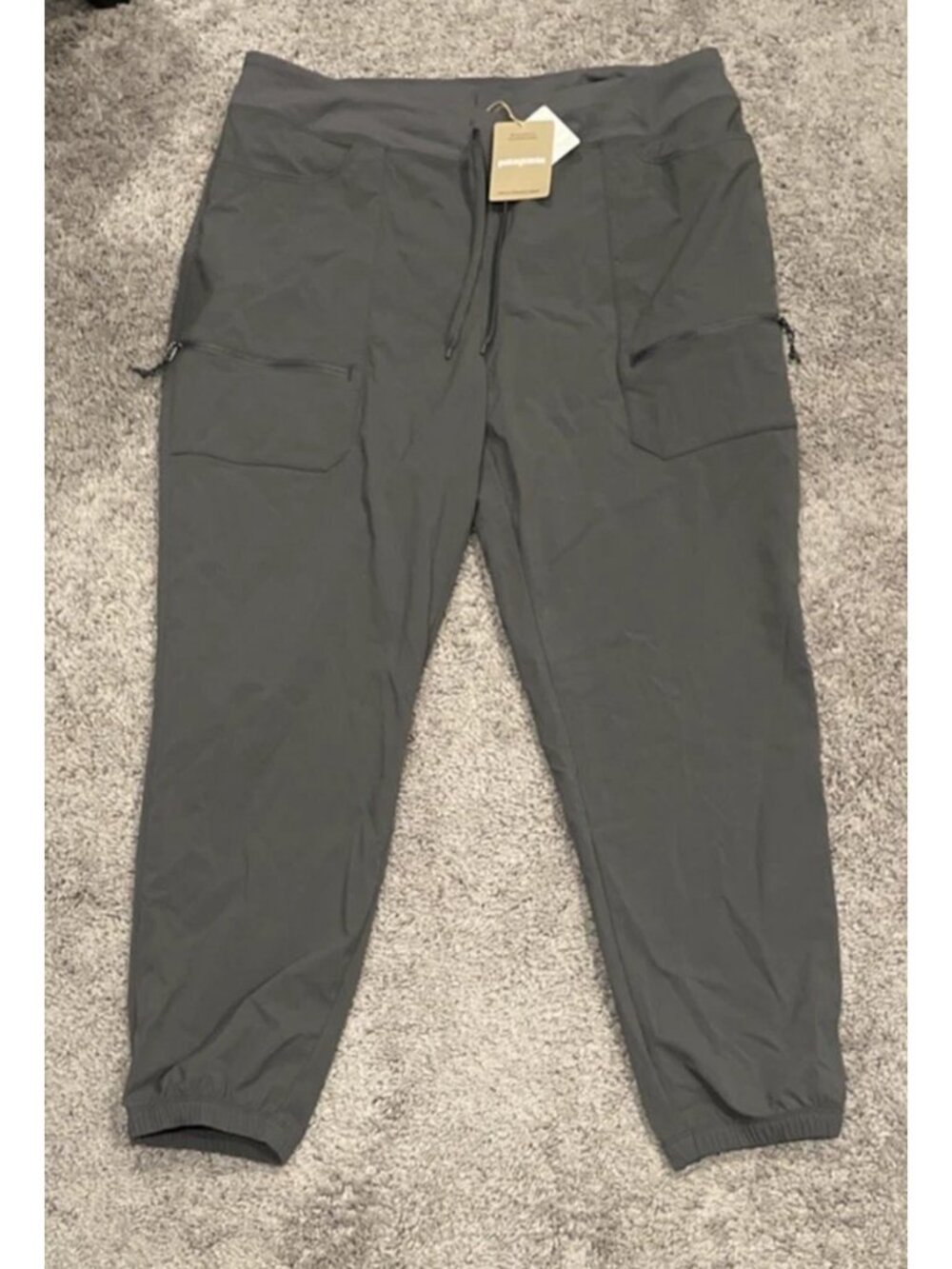 Patagonia Women's Quandary Joggers Forge Grey NWT Size XL